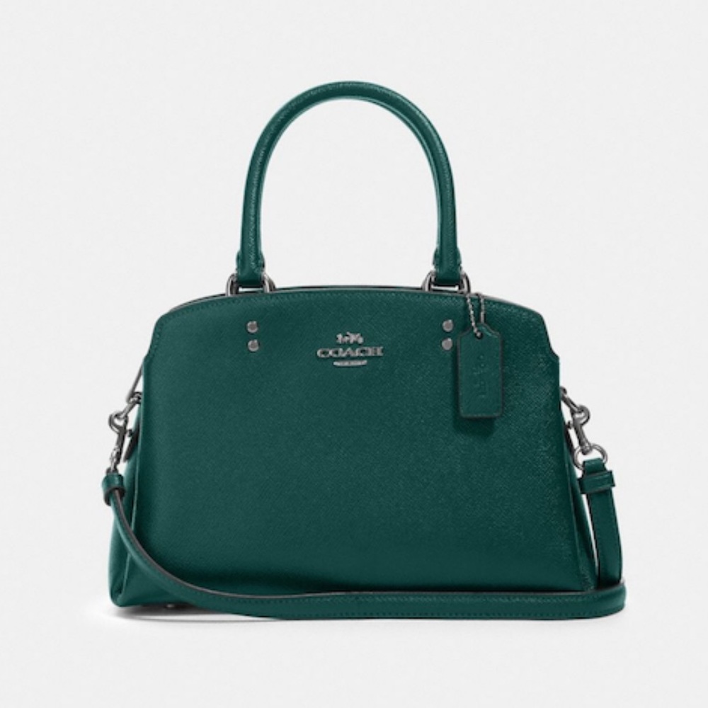 Coach mini Lillie carryall in forest green